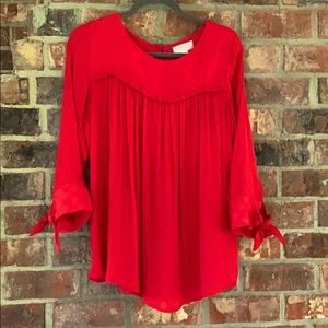 Motherhood Maternity Red Blouse